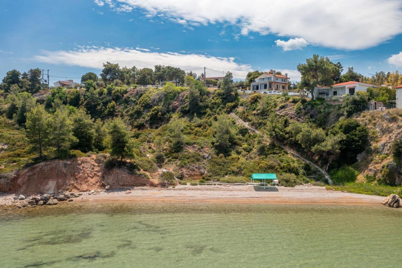 Crystal Beach Villa Chalkís Exterior foto
