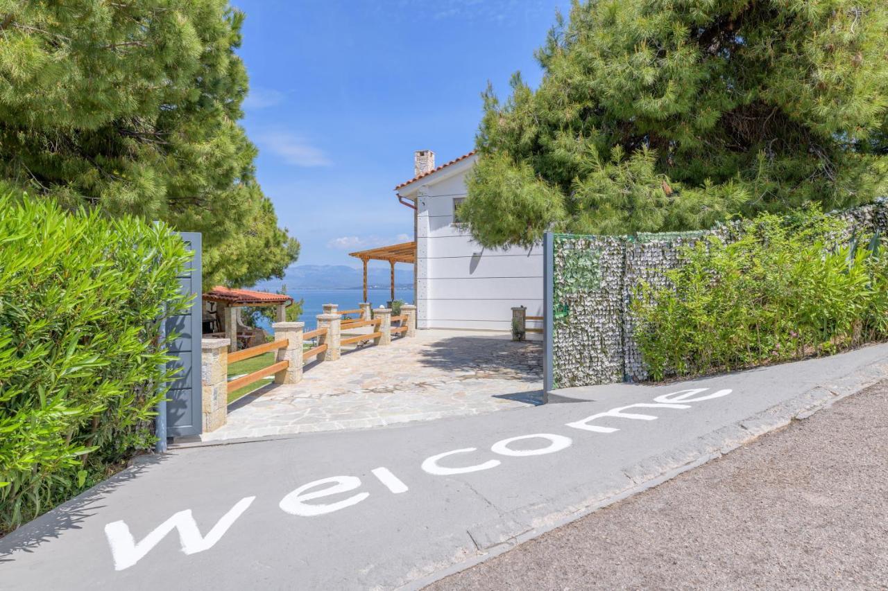 Crystal Beach Villa Chalkís Exterior foto